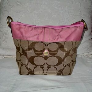 Pink vintage coach bag